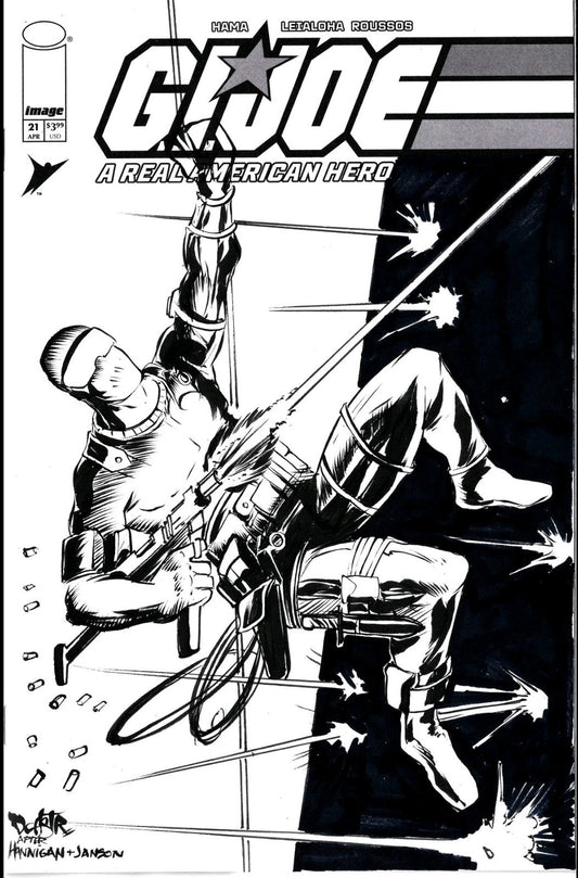 GI Joe #21 (2025) Image Sketch Cover Var Facsimile Comic W Original DCastr Art