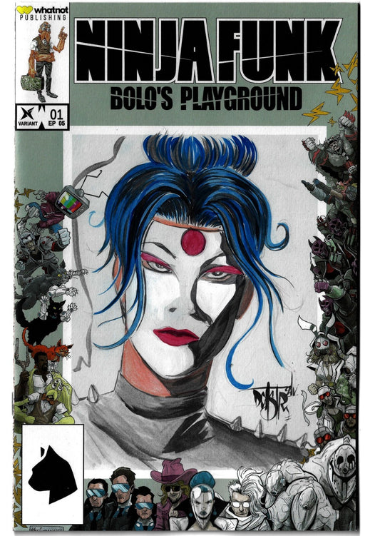 Ninja Funk Bolo's Playground #1 Whatnot Massive Sketch Variant W Original Art