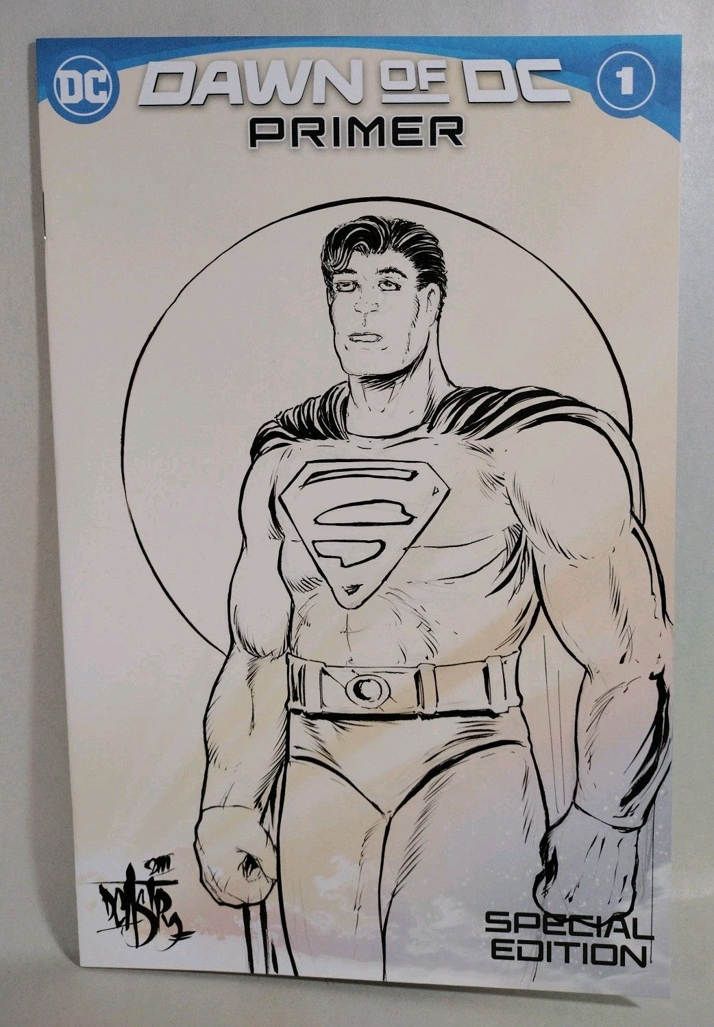 Dawn Of DC #1 (2023) Sketch Variant Comic W Original Dave Castr Superman Art