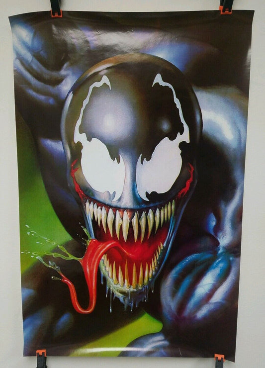 Rare 1990s Venom Marvel Comic Poster Trimmed 21.5 X 33.5 Inches Ships Rolled