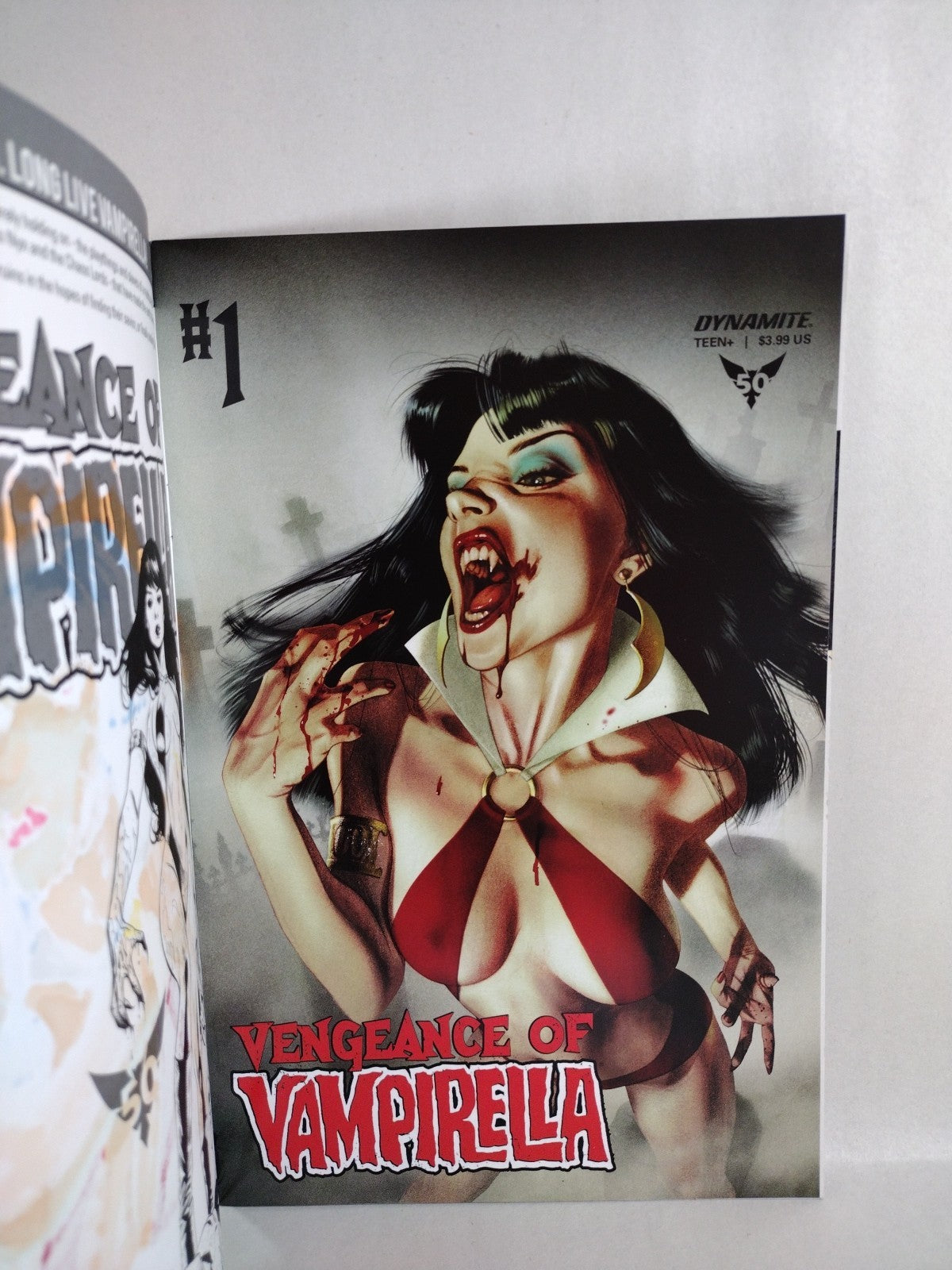 Vengeance Of Vampirella #1 (2019) Dynamite Sketch Cover W Original DCastr Art