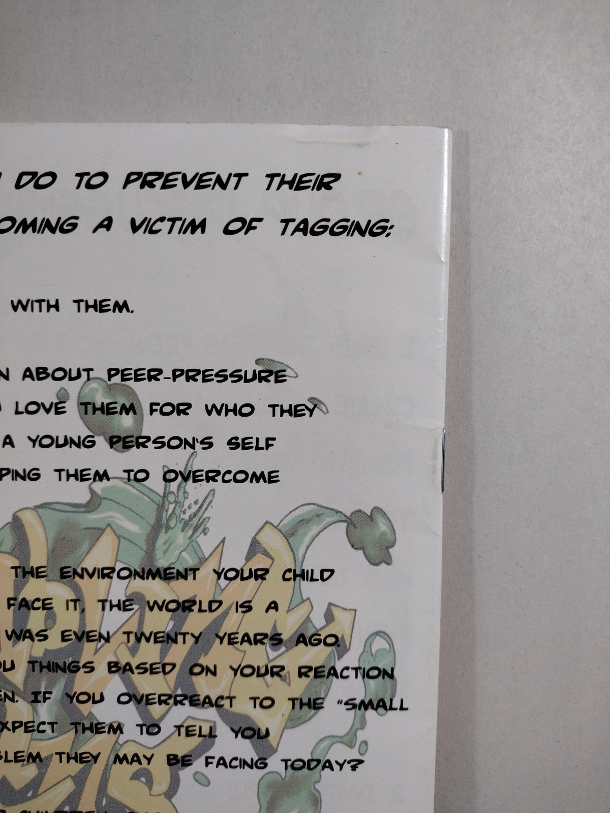 Troubling Signs #1 (2008) Kevin Anderson Graffiti Tagging Awareness Comic