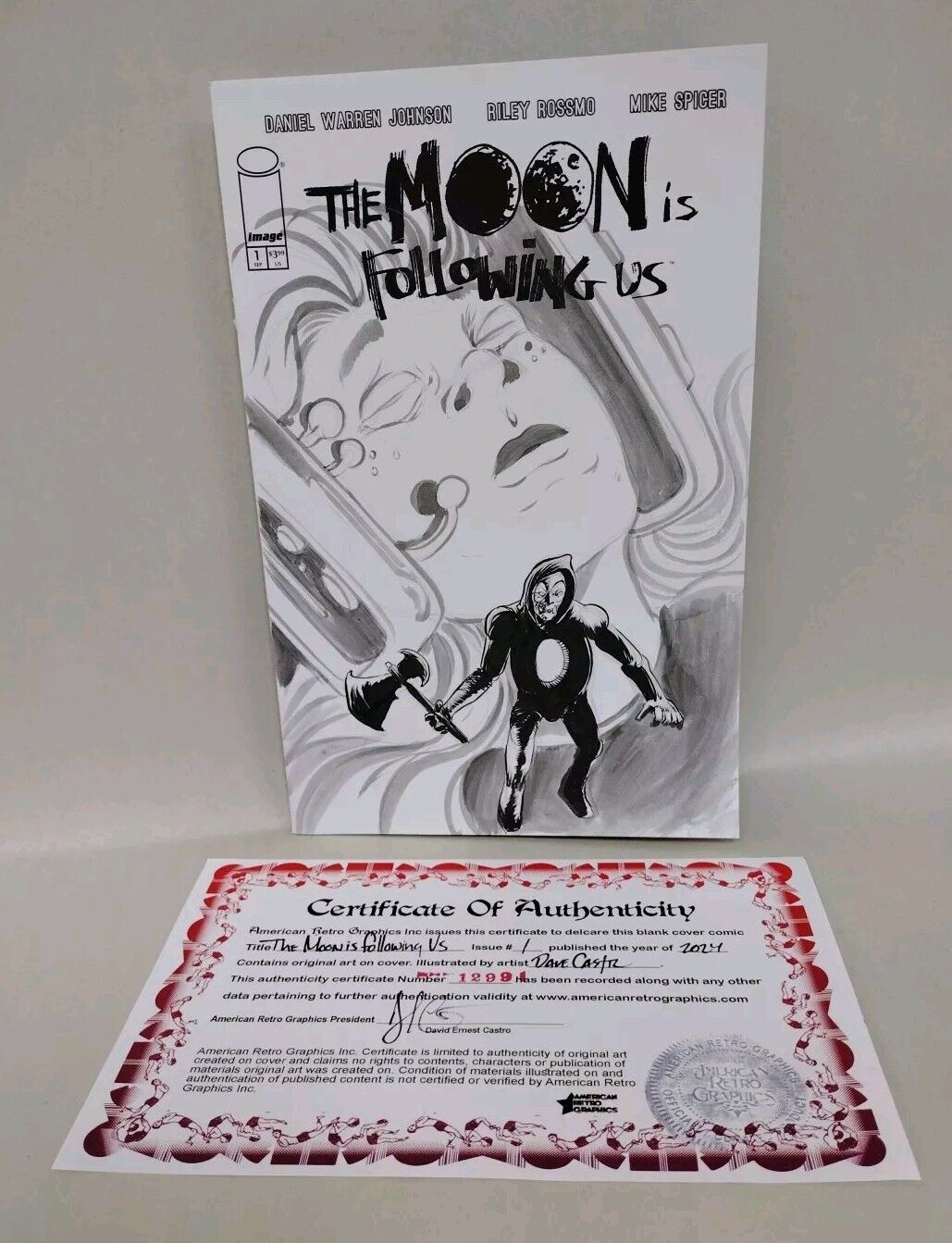 The Moon Is Following Us #1 (2024) Image Comics Sketch Cover Var W Original Art