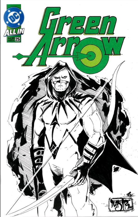 Green Arrow #25 (2026) DC Comic Sketch Variant Cover W Original Dave Castr Art