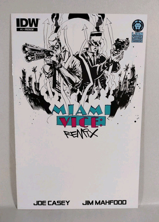 MIAMI VICE REMIX #1 (2015) IDW Preview Ashcan Comic Joe Casey Jim Mahfood NM