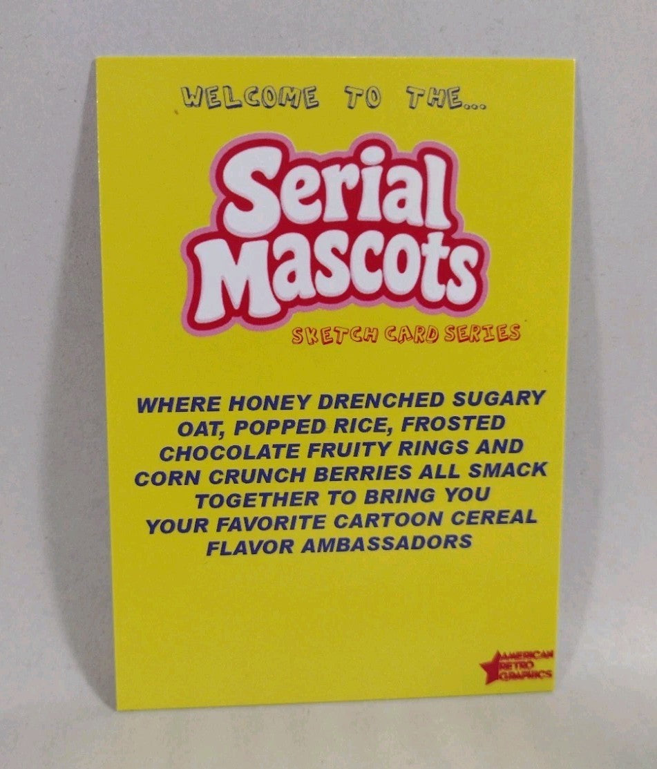 Serial Mascots (2026) American Retro Graphics Blank Sketch Card Lot Of 3