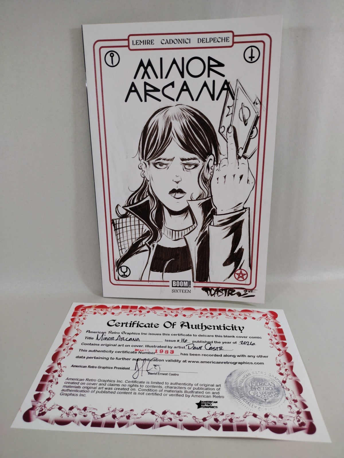 Minor Arcana #16 (2026) Boom Studios Sketch Cover W Original Dave Castr Art