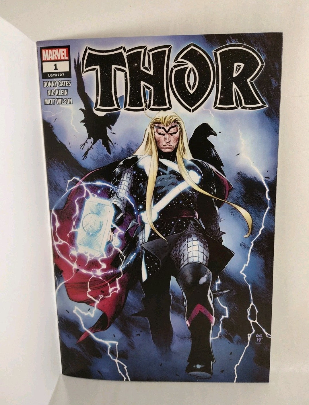 Thor #1 (2020) Marvel LGY 727 Blank Sketch Variant Cover NM