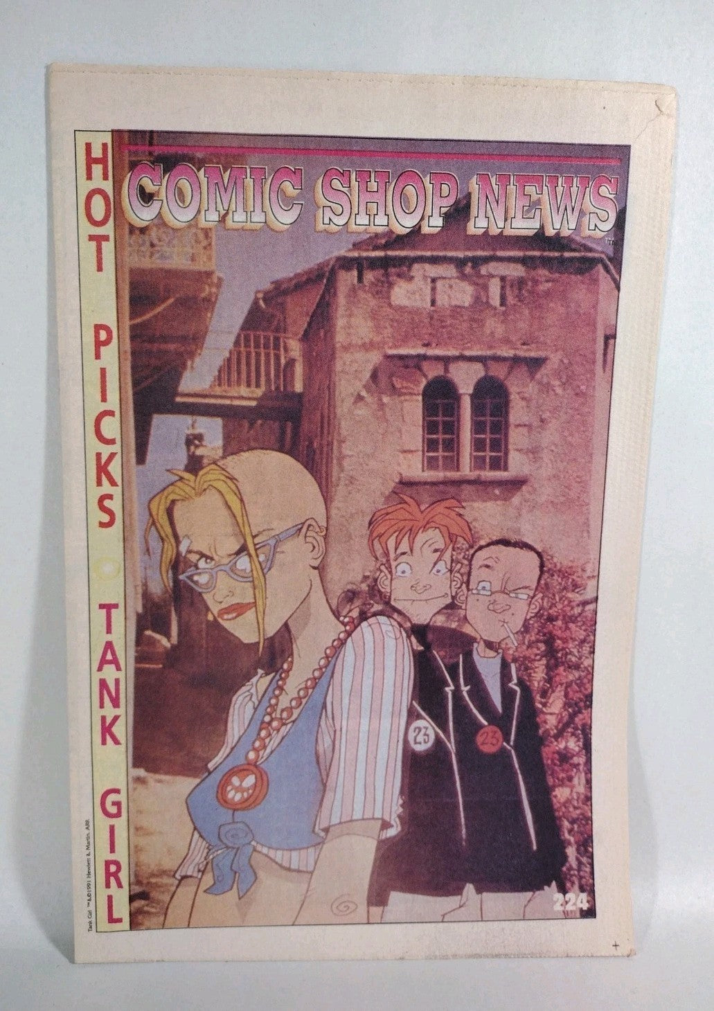 Comic Shop News #224 (1991) Oct 2nd Tank Girl Cover Rat Fink TMNT Comic Strip