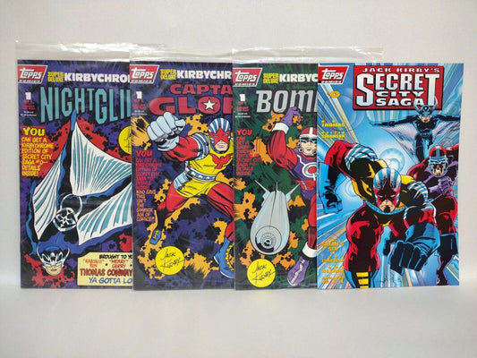 Jack Kirby (1993) Topps Comic Series Bombast Cap Glory+ Set Sealed W Chrome Card
