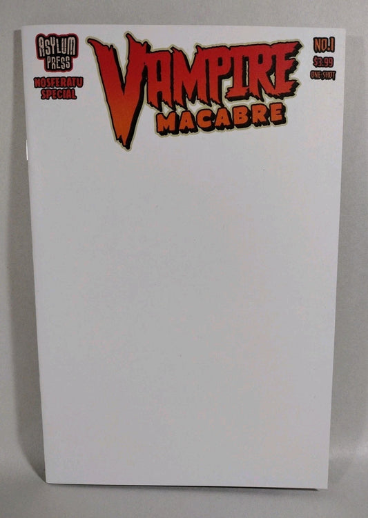 Vampire Macabre Noseratu Special 1 (2022) Asylum Press Blank Sketch Cover Comic