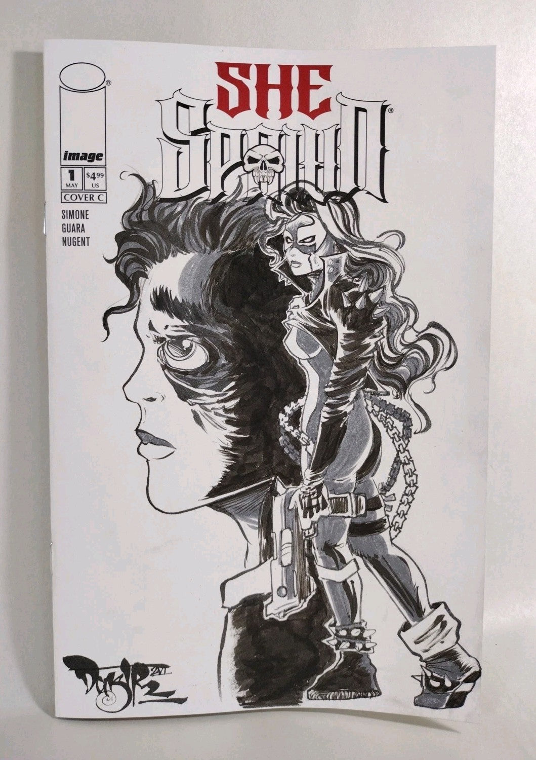 She Spawn #1 (2026) Image Sketch Cover Comic Variant W Original Dave Castr Art