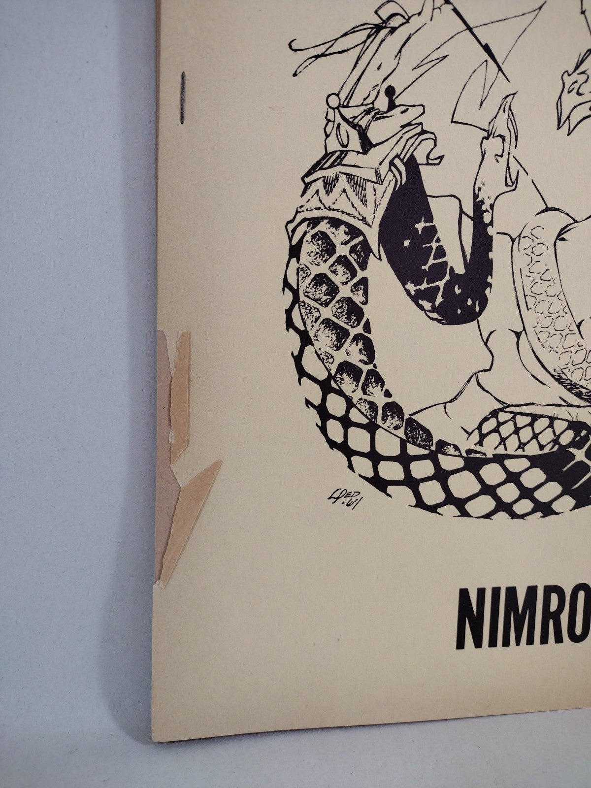 Nimrod #12 (1969) Blackjack Press California Fanzine DEA Lynn Pederson Cover Art