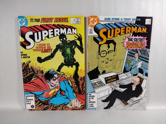 Superman (1987) DC Comic Set #1 2 John Byrne VF-NM