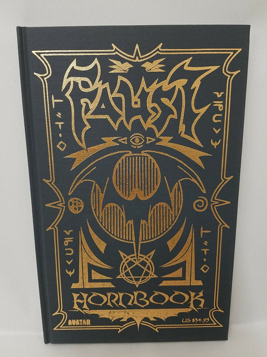Faust Hornbook (2008) Gold Foil Hardcover Rare Tim Vigil D. Quinn Avatar HC New