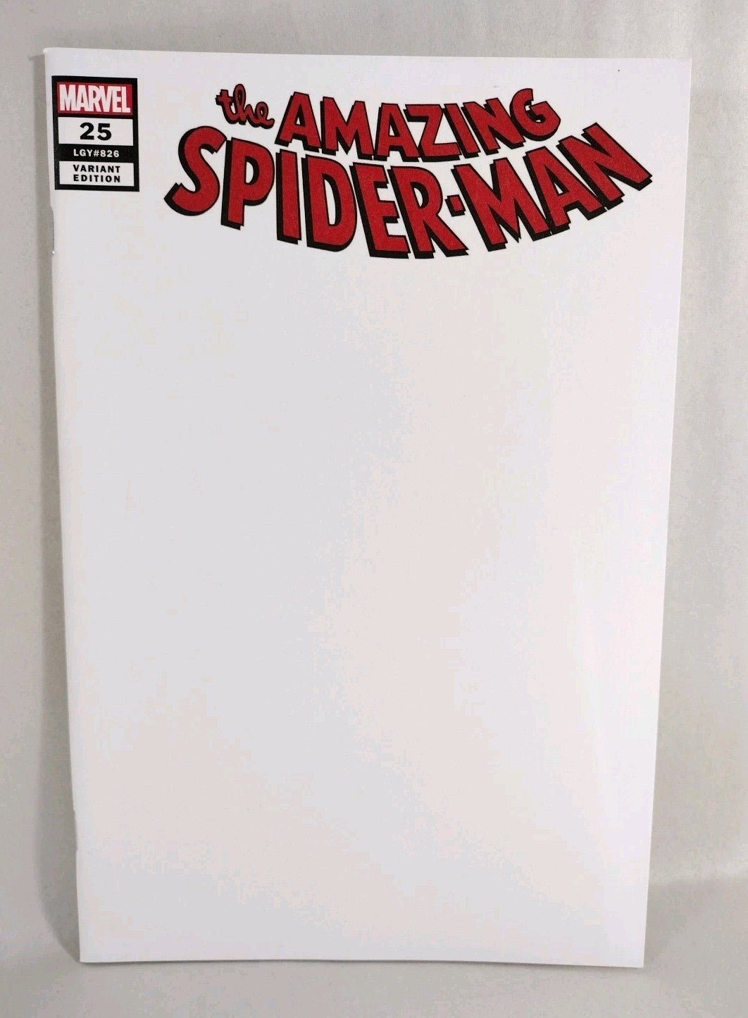 Amazing Spider-Man #25 (2018) Marvel Comic Blank Sketch Variant Cover NM