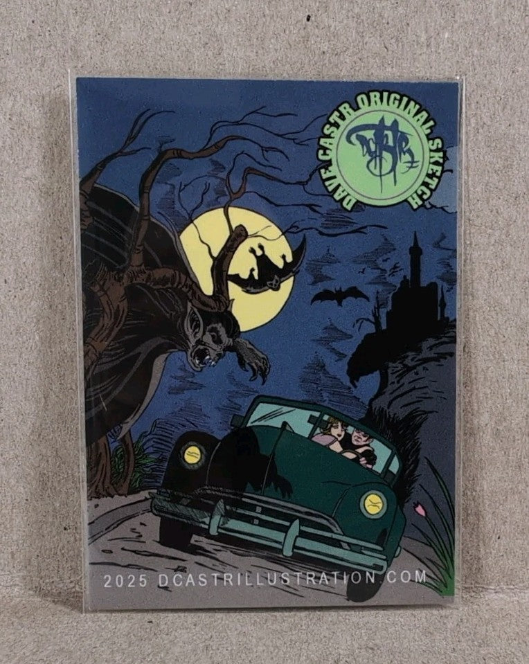 Dave Castr Crusin (2025) OAC Sketch Card W Original Harvey Comics Casper Art