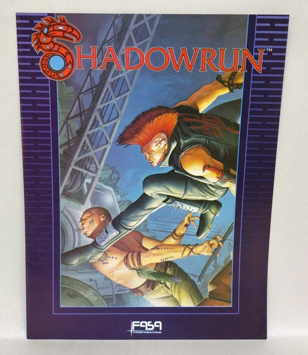 World Of Shadowrun (1991) FASA RPG Promo Intro Magazine Booklet Zeleznik Elmore