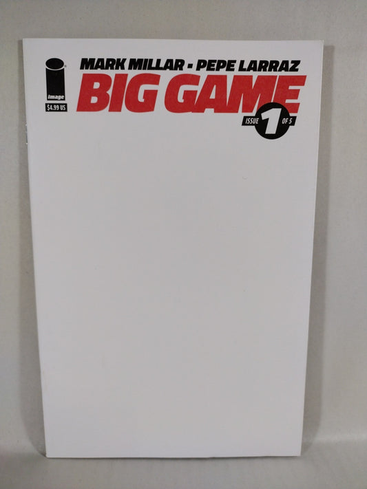 BIG GAME #1 (2023) Image Comic Blank Sketch Variant Cover NM Millarworld Nemesis