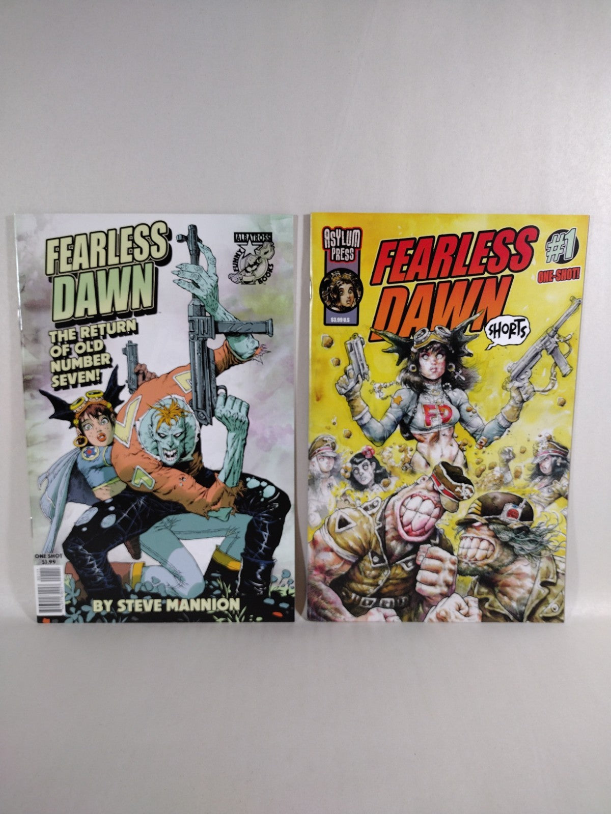 Fearless Dawn (2009) Complete Asylum Press Comic Series 1-4 +8 One Shots Mannion