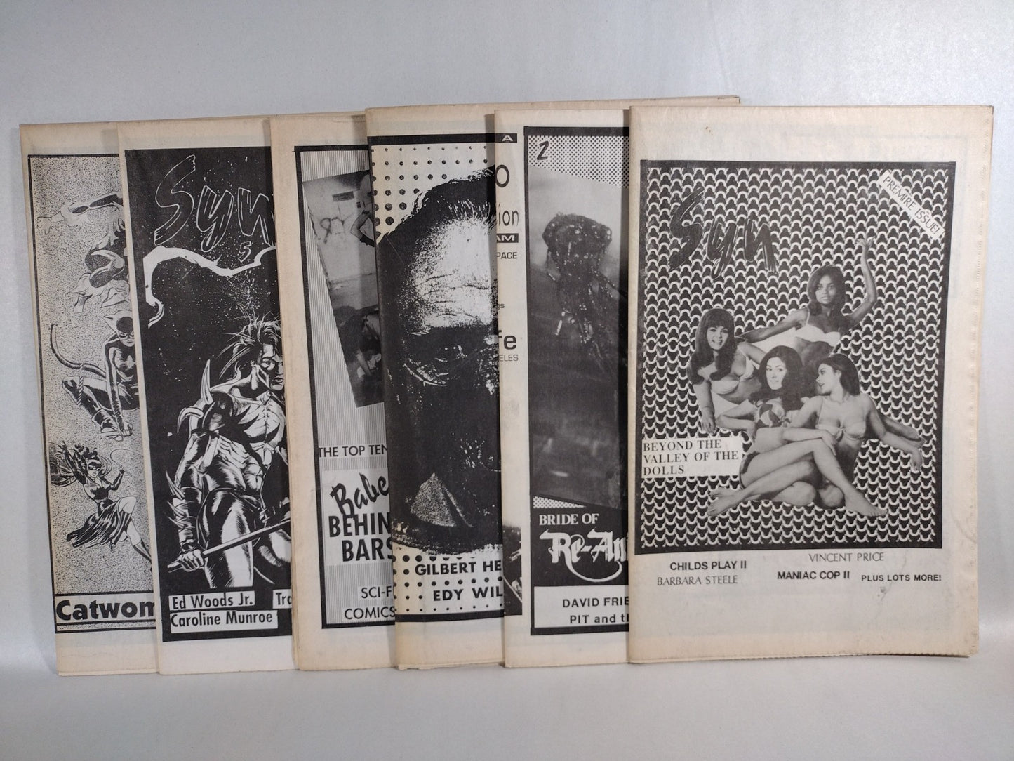 Syn Magazine (1990) Complete Newspaper Run 1 2 3 4 5 6 Horror Movie Comic Run