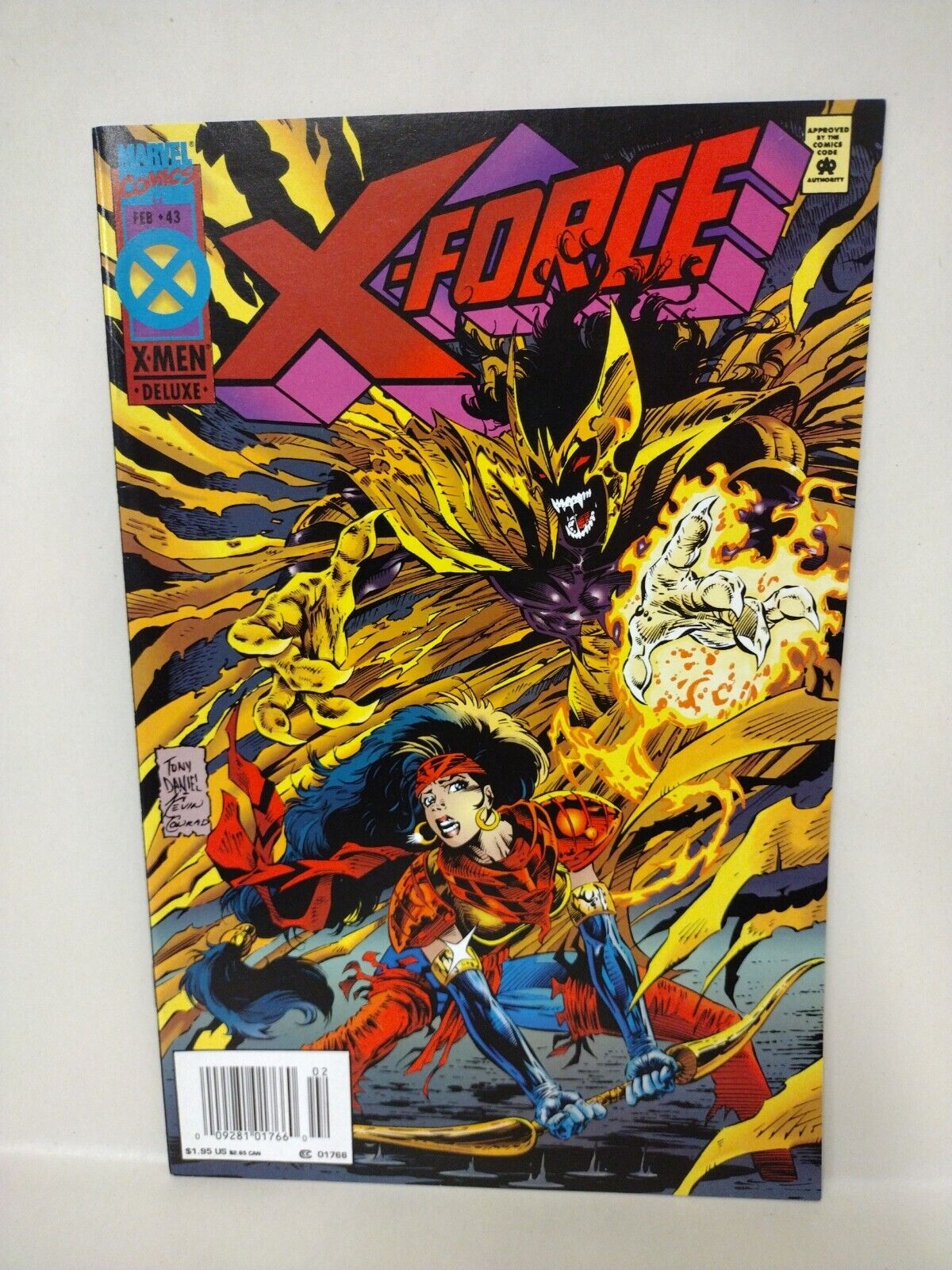 X-Force #43 (1994) Marvel Comic Set Tony Daniel Newsstand + Regular Ed W Cards