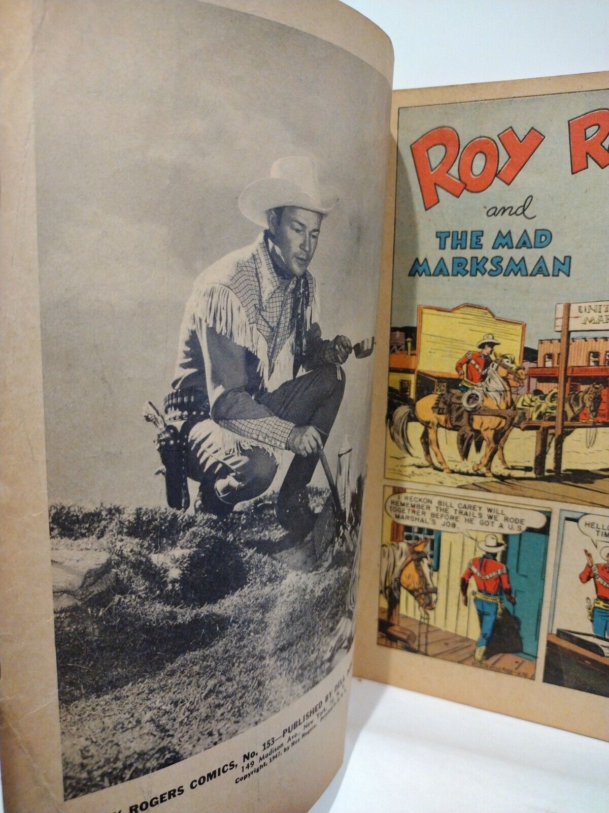 Dell Four Color #153 Roy Rogers (1947) Golden Age Western Comic 