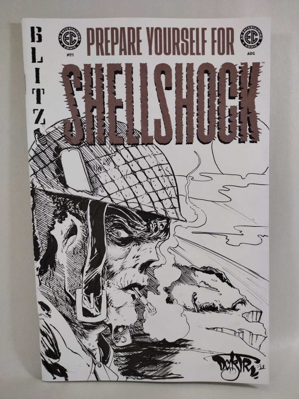 Shellshock #1 (2026) Oni EC Comic Sketch Cover Variant W Original Dave Castr Art