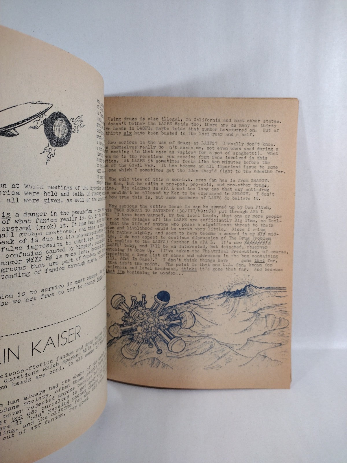 Nimrod #12 (1969) Blackjack Press California Fanzine DEA Lynn Pederson Cover Art