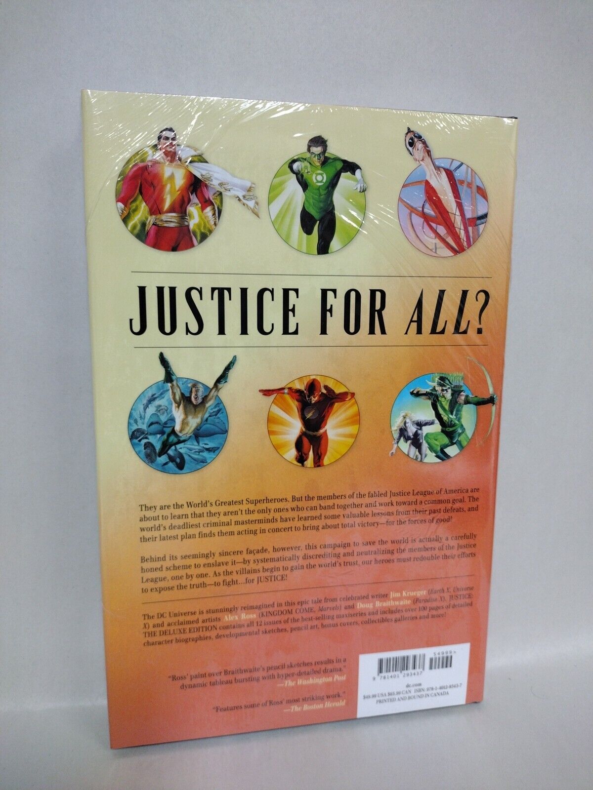 Justice Deluxe Edition Alex Ross Jim Krueger Doug Braithwaite DC HC New Sealed