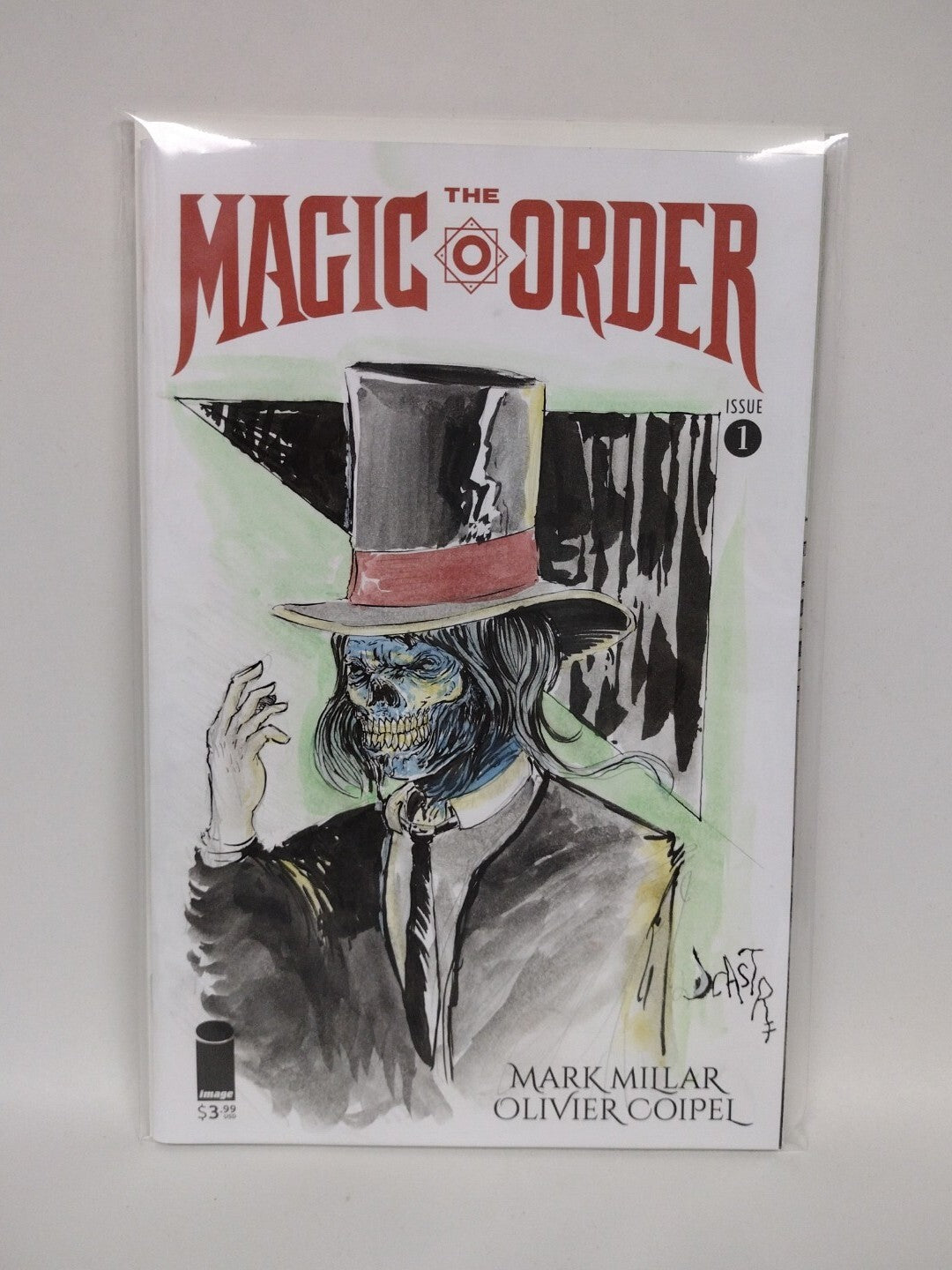 Magic Order #1 (2018) Image Sketch Cover Variant Comic w Original Art  DCastr 