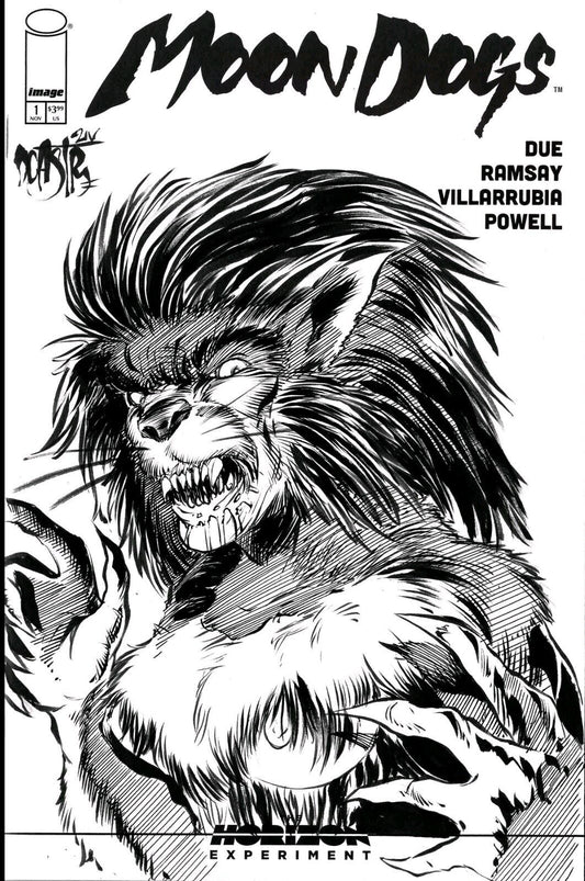 Moon Dogs 1 Horizon Experiment Image Comic Sketch Variant W Original DCastr Art
