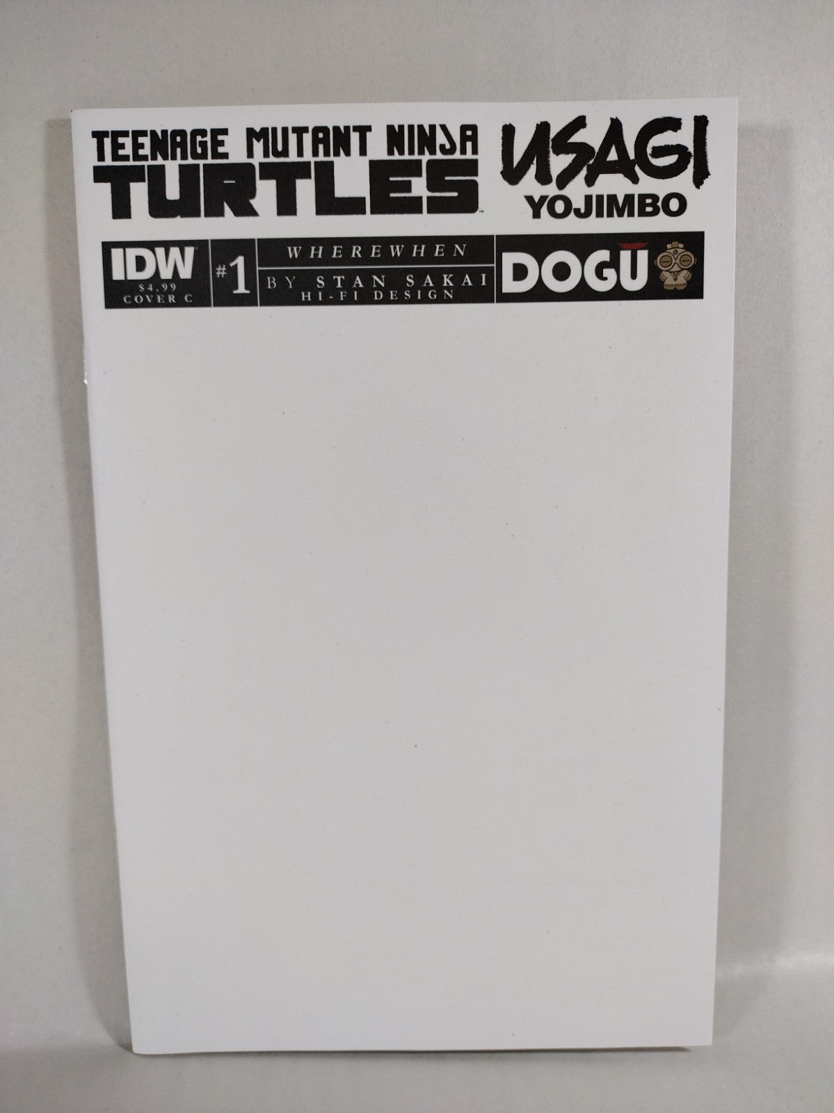 TMNT Usagi Yojimbo Where when #1 (2023) IDW Blank Sketch Variant Cover New NM