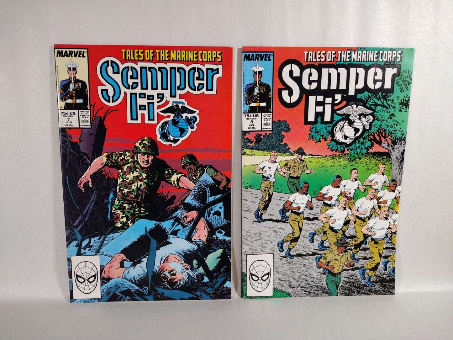 Semper Fi' (1988) Complete Marvel Comic Lot Set #1-9 Andy Kubert Palladino VF-NM
