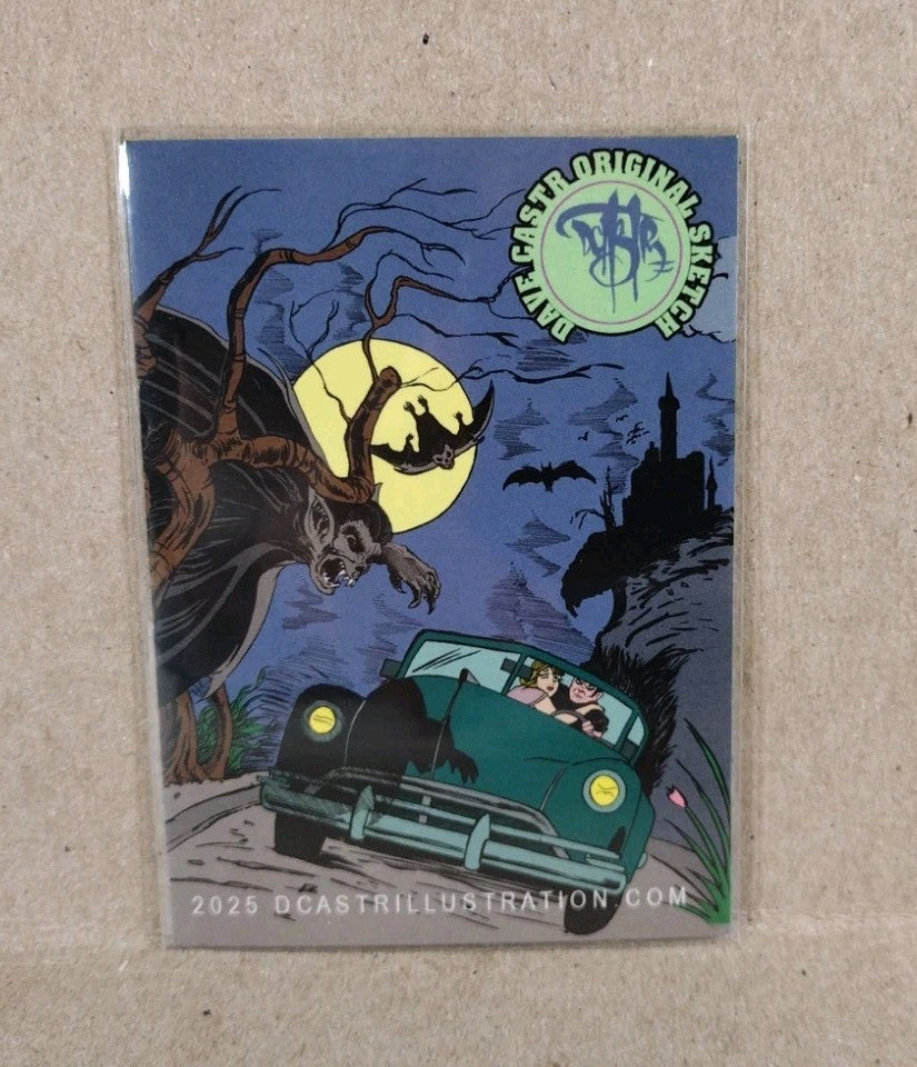 Dave Castr Crusin (2025) OAC Sketch Card W Original DC Comic Darkseid Art ACEO