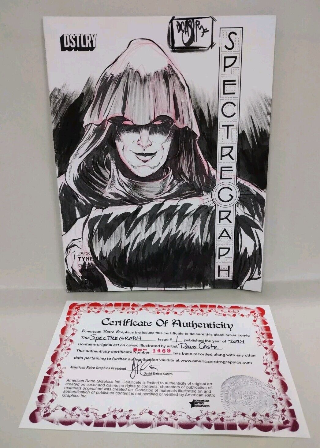 Spectregraph #1 (2024) Dstlry Comic Magazine Sketch Cover Variant W Original Art