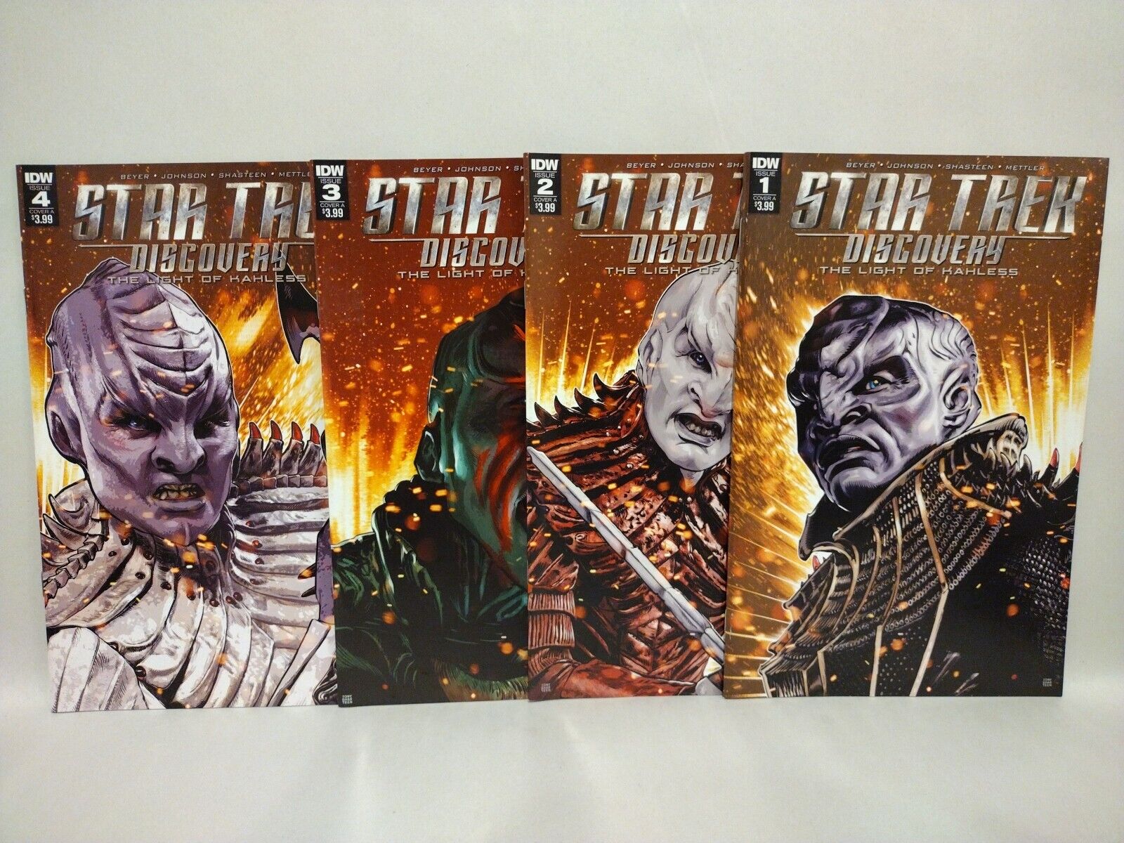 Star Trek Discovery Light Of Kahless (2017) Complete IDW Comic Lot Set #1 2 3 4