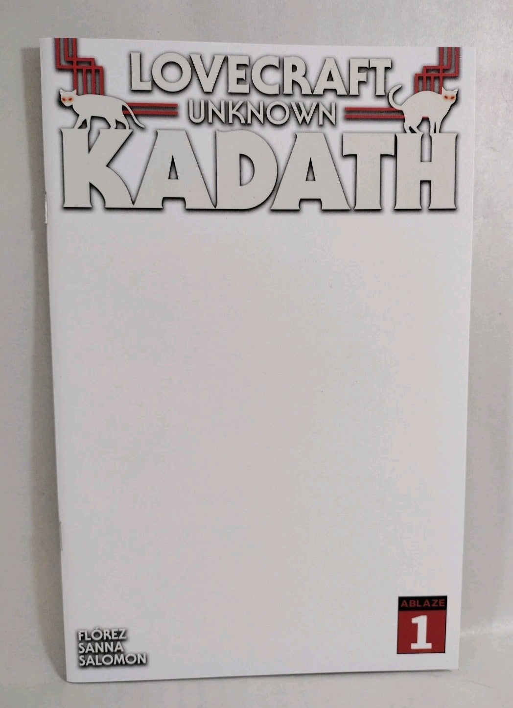 Lovecraft Unknown Kadath #1 (2022) Ablaze Comic Blank Sketch GID Variant Cover