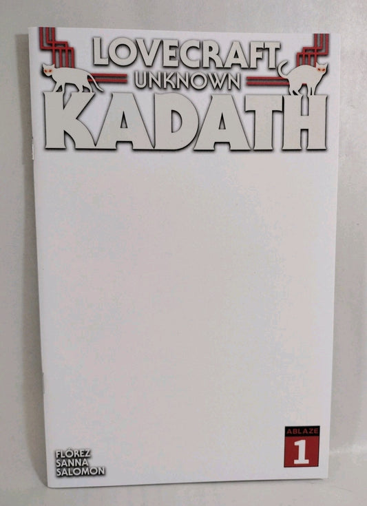 Lovecraft Unknown Kadath #1 (2022) Ablaze Comic Blank Sketch GID Variant Cover