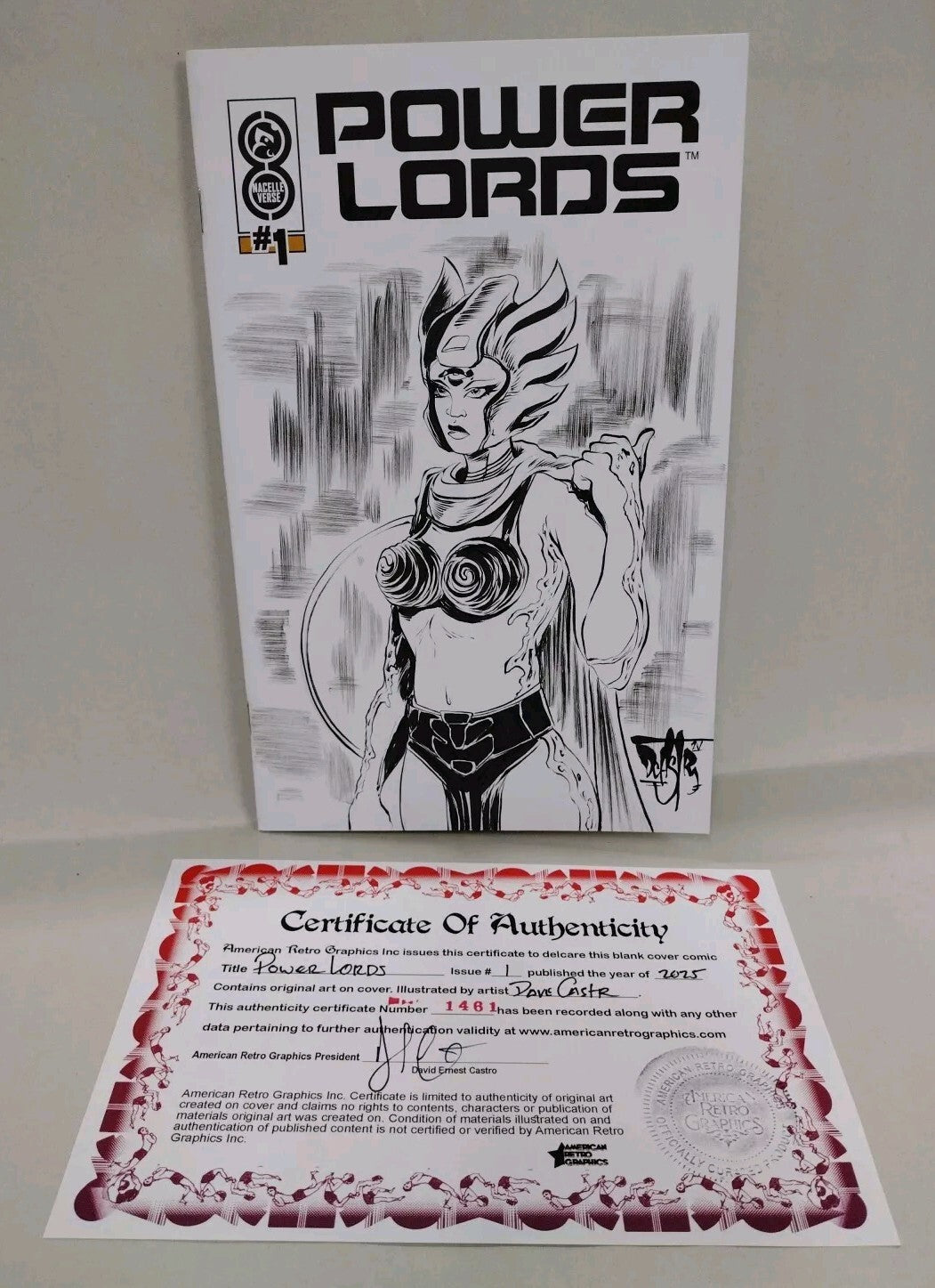 Power Lords #1 (2025) Oni Nacelleverse Sketch Cover W Original Dave Castr Art