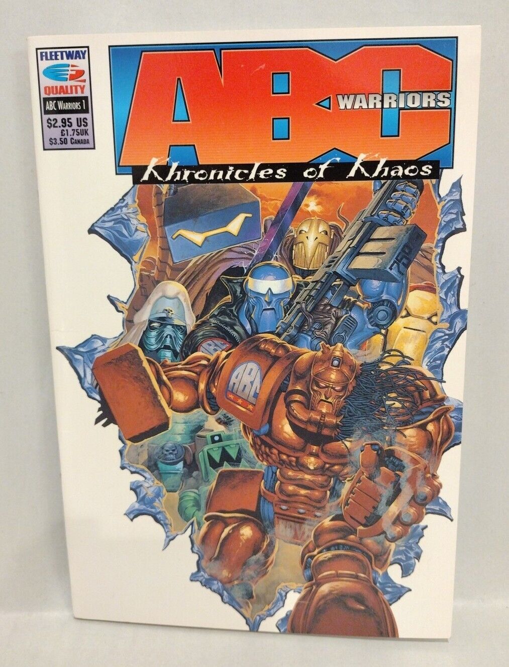 ABC Warriors Chronicles Of Khaos Complete SQP Fleetway Comic Set #1 2 3 4