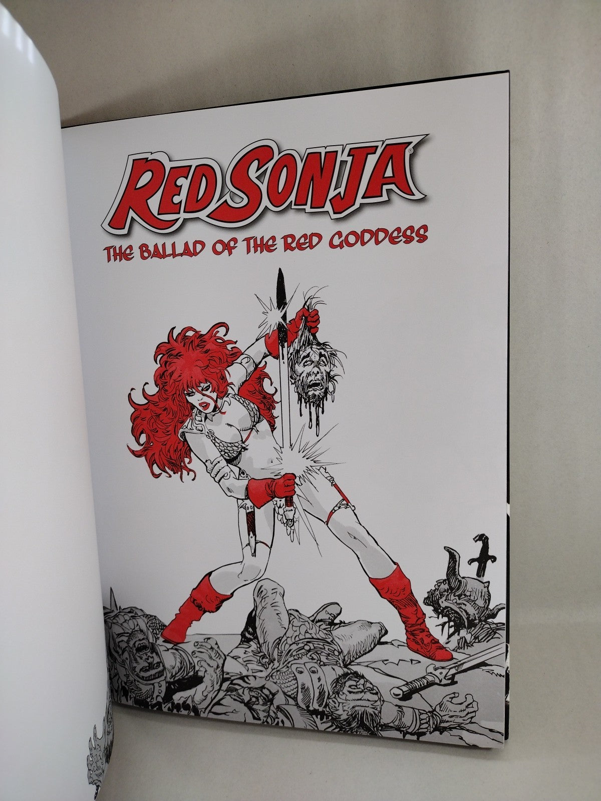 RED SONJA Ballad Of The Red Goddess 2nd Print Estaban Maroto Unread Oversized HC
