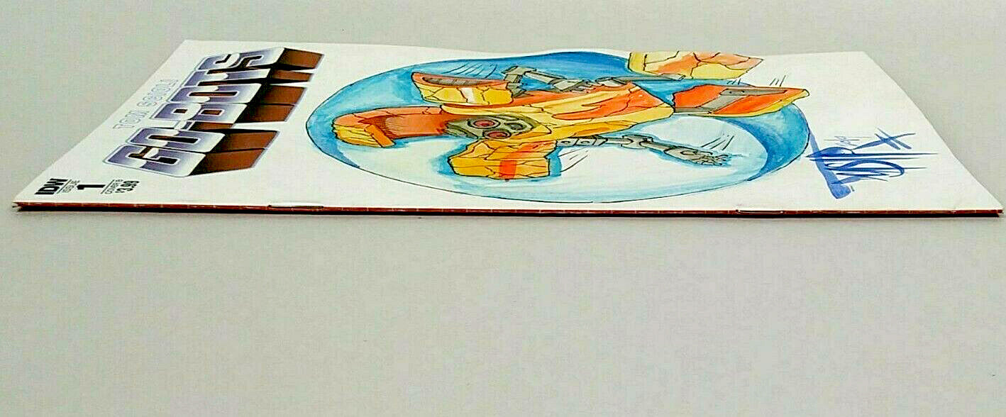 Go Bots #1 (2018) IDW Sketch Cover Comic Variant W Original Nugget DCastr Art