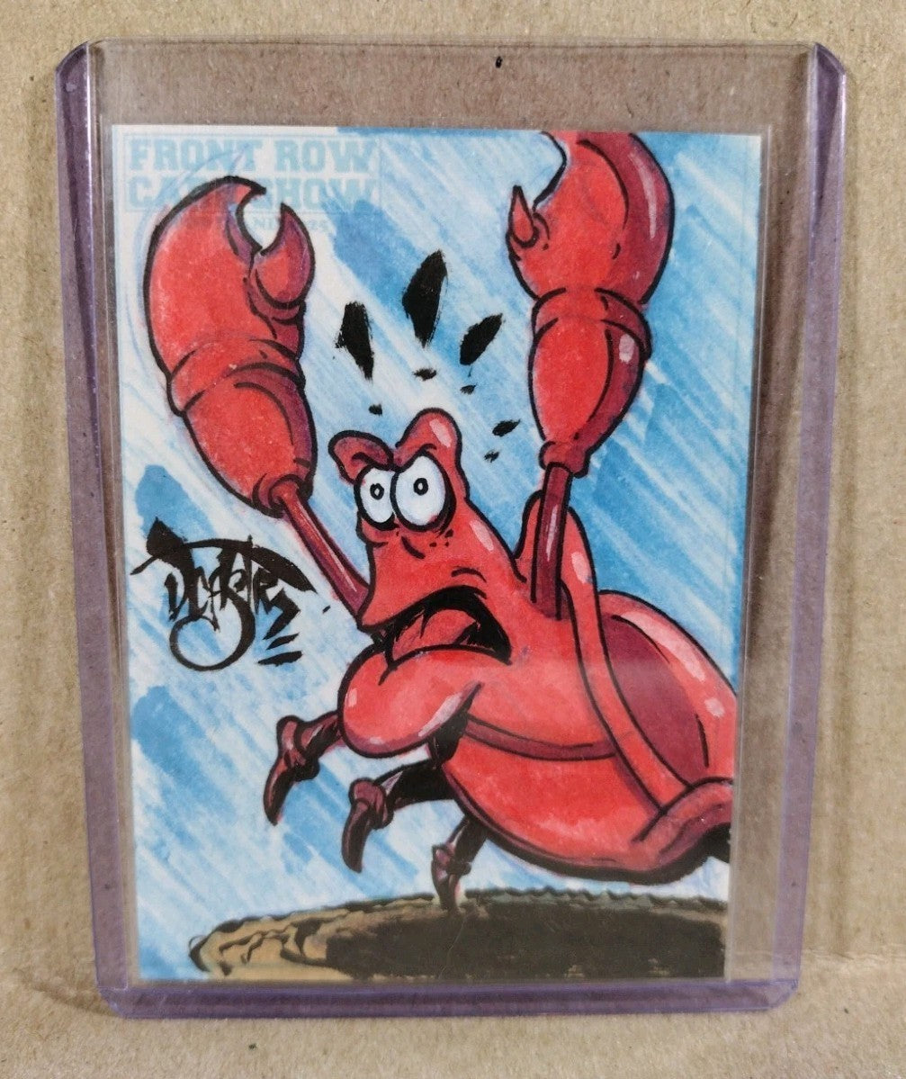 DCastr (2025) Front Row Show Exclusive Sketch Card W Original Sebastian Crab Art