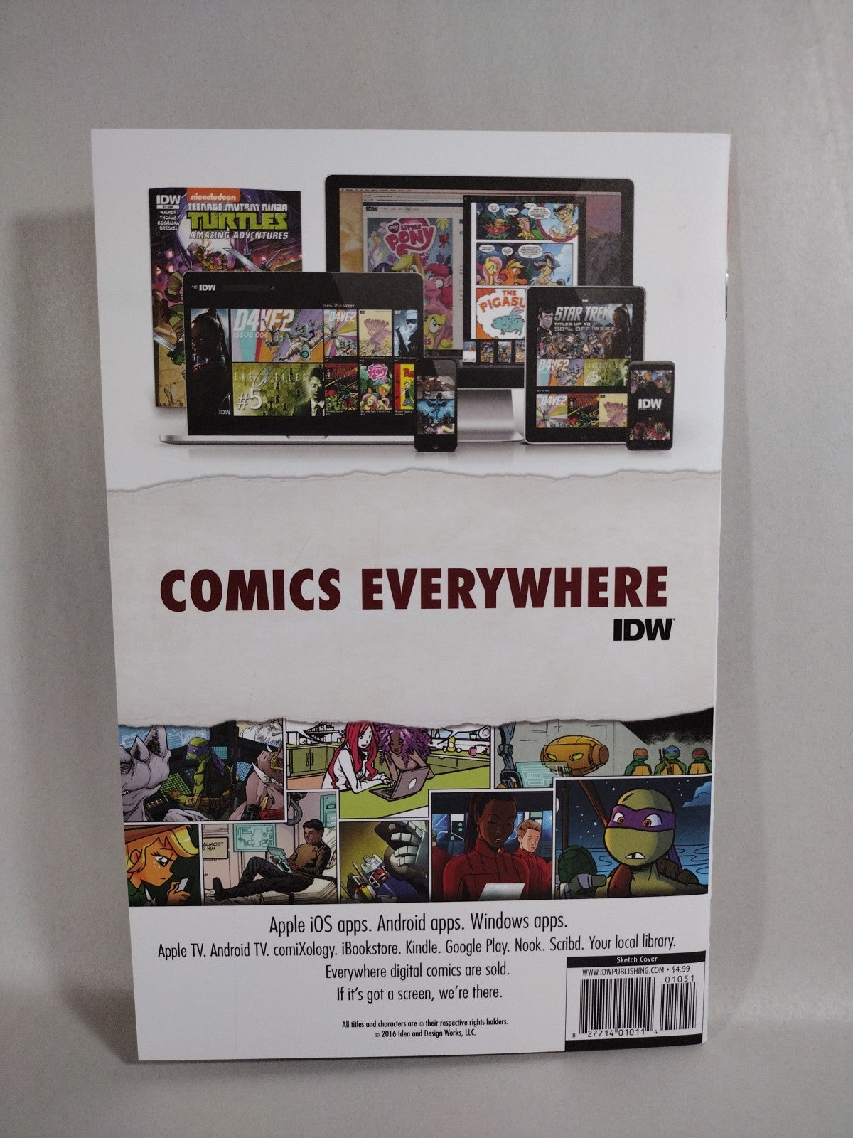 MICRONAUTS #1 (2016) IDW Blank Sketch Variant Subscription Cover D Comic New NM