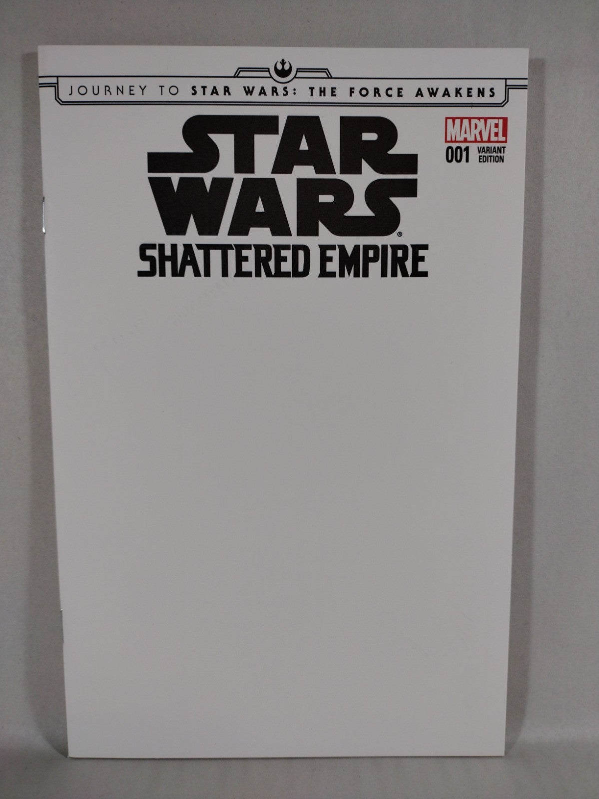 Star Wars Shattered Empire #1 (2015) Marvel Blank Sketch Variant Cover NM