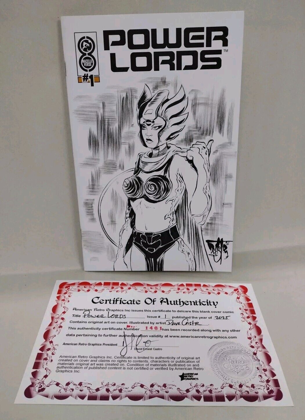 Power Lords #1 (2025) Oni Nacelleverse Sketch Cover W Original Dave Castr Art