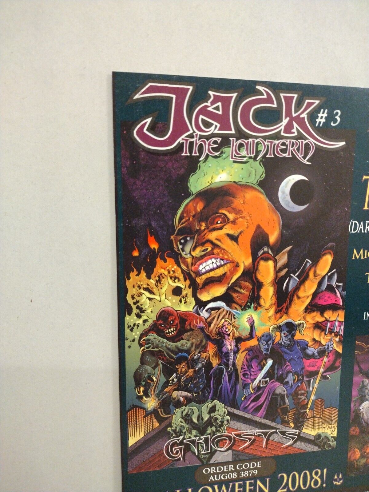 Jack The Lantern: Ghosts #2 (2008) Castle Rain Comic Angelos Sadowski NM