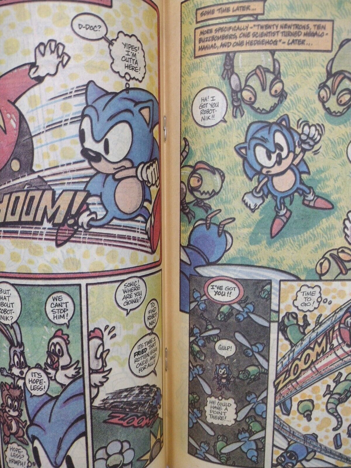 Sonic The Hedgehog #1 (1991) Newsprint Sega Games Insert Comic 1st Appearance 