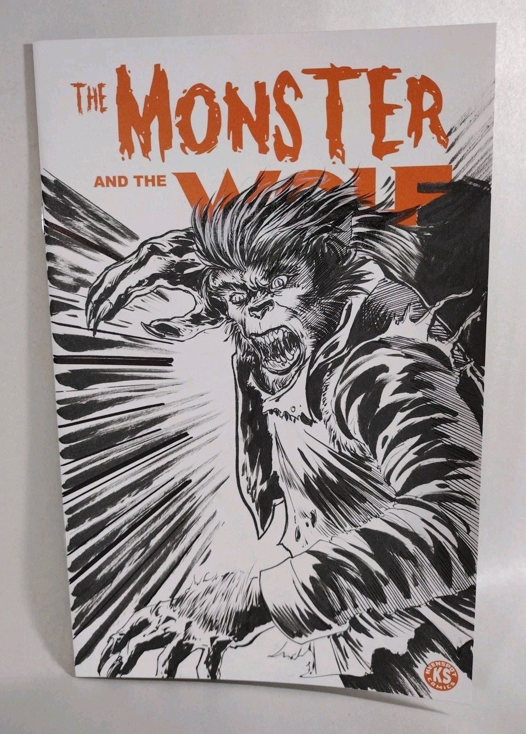 Monster And The Wolf #1 (2025) Keenspot Sketch Cover Comic W Original DCastr Art